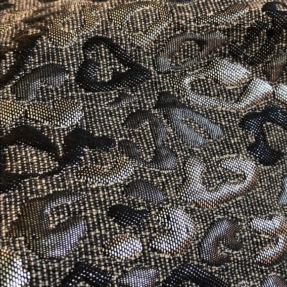 Hi-Lo Metallic Animal Print Evening Gown - Picture 6 of 7